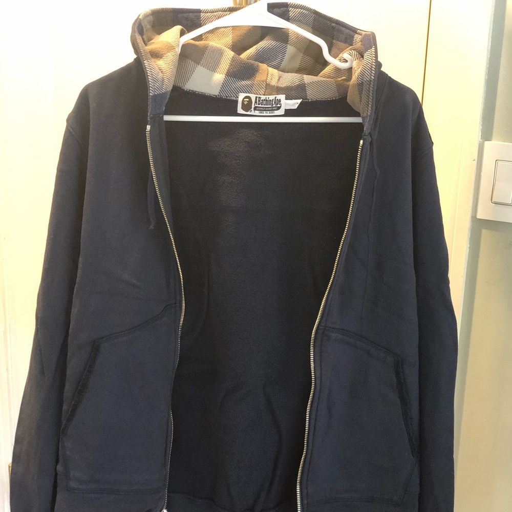 A Bathing Ape Navy ZIP Hoodie